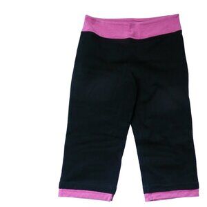 Hyba Women's Cropped Leggings Pants Size S/P Activewear Stretchy Running Yoga